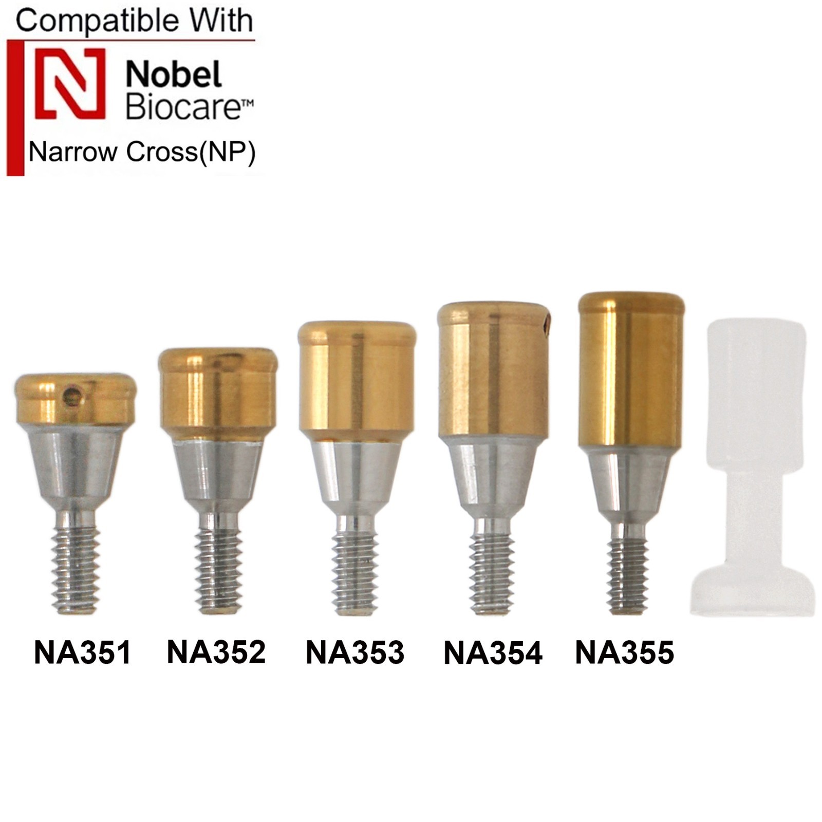 Dental Overdenture Titanium Locator Abutment For Multi Implant System Attachment