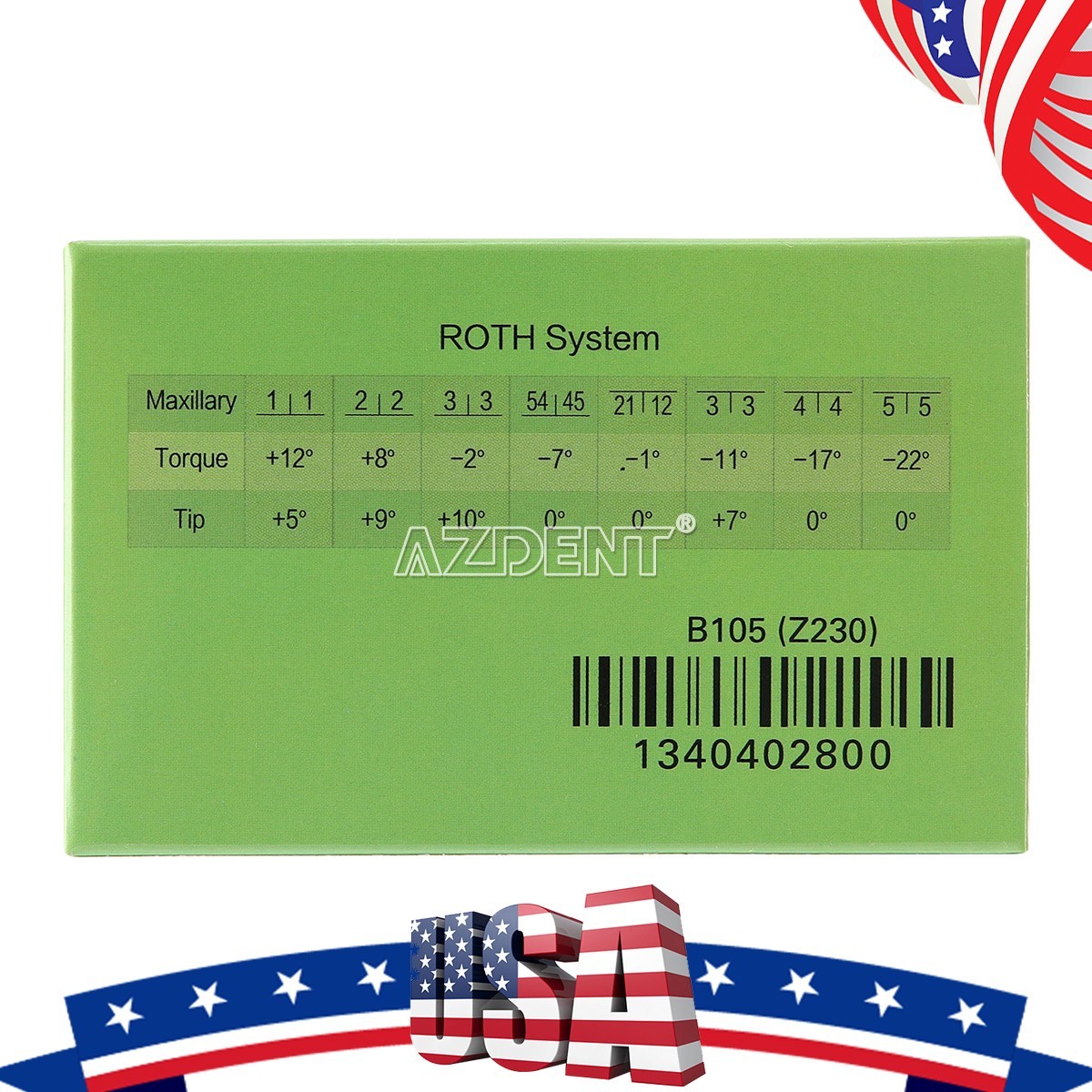 AZDENT Dental Ortho Brackets Active Self-Ligating Brace Mini Roth 022 Hooks 345