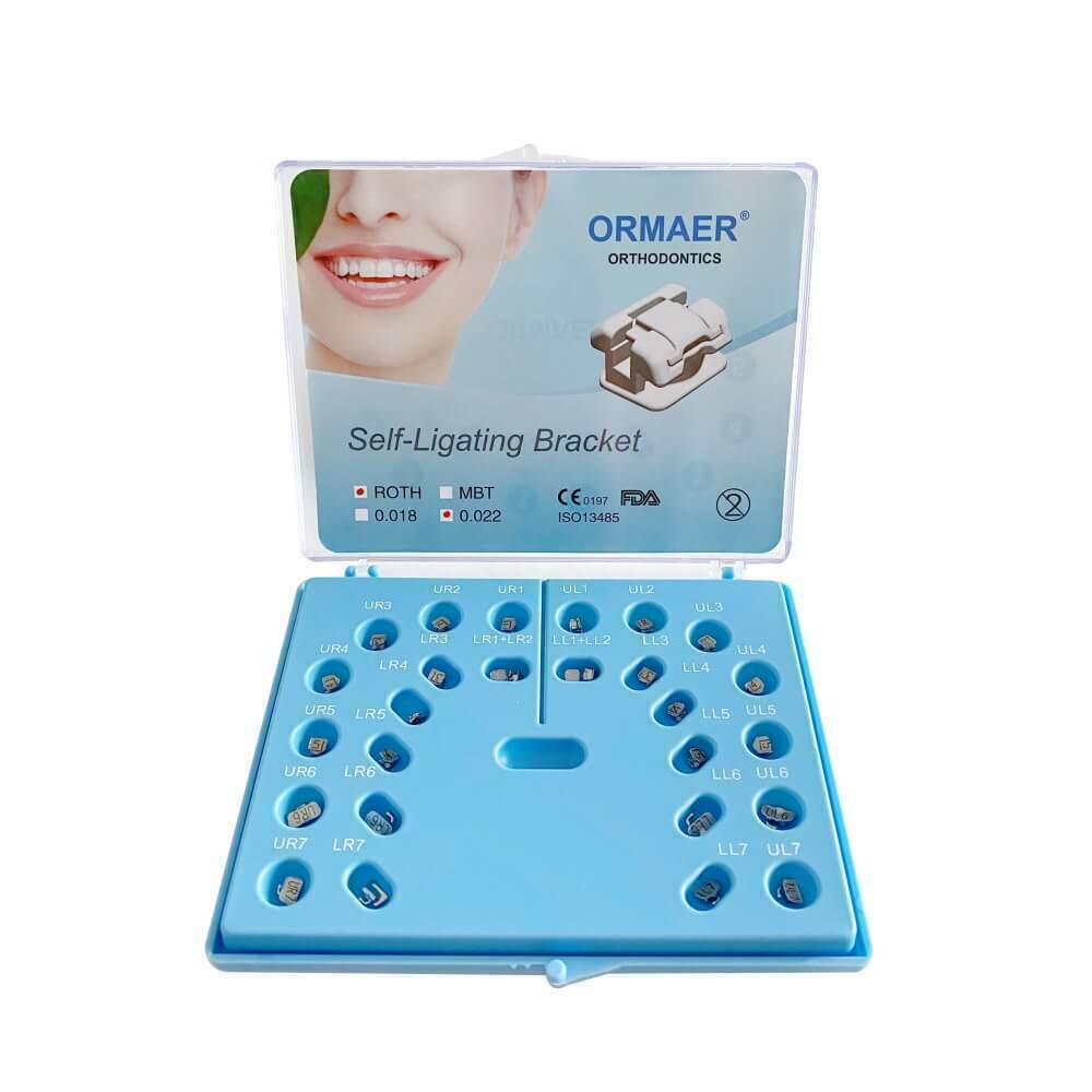 Dental ORMAER orthodontic slef-ligating bracket brace mini roth 022 345 hooks
