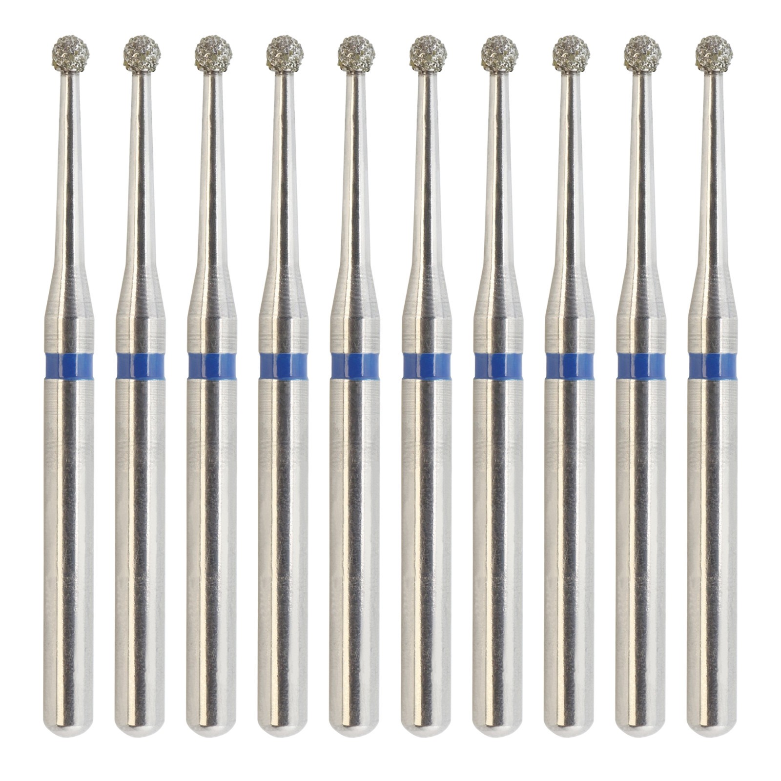 Dental Round Diamond Bur Surgical Long Burs 801L/012M Medium Grit FG High Speed
