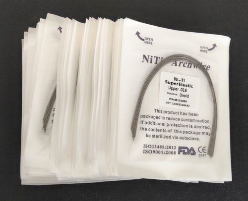 10 Packs Arcos de Dental Ortodoncia Redondos Niti Arco de Alambre Su Arch Wire