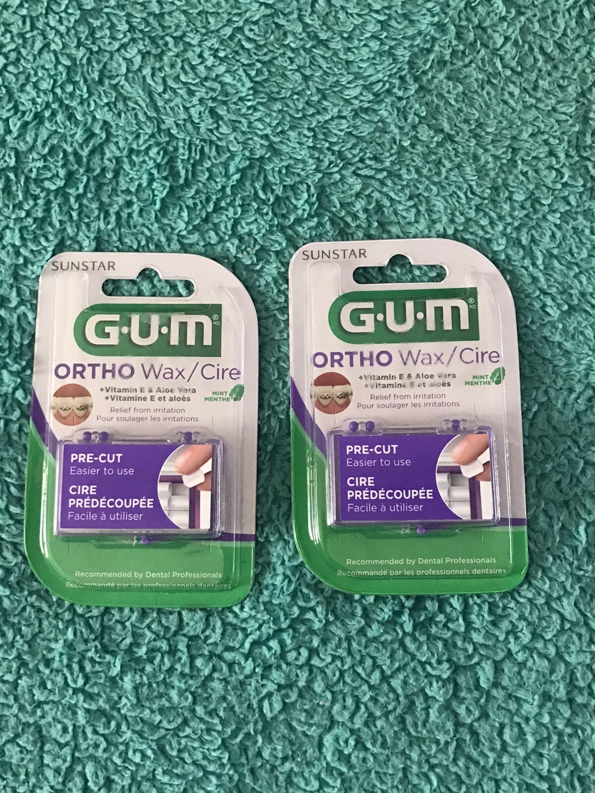 2X Gum Ortho Orthodontic Wax Cire Precut Mint Flavor – NIP