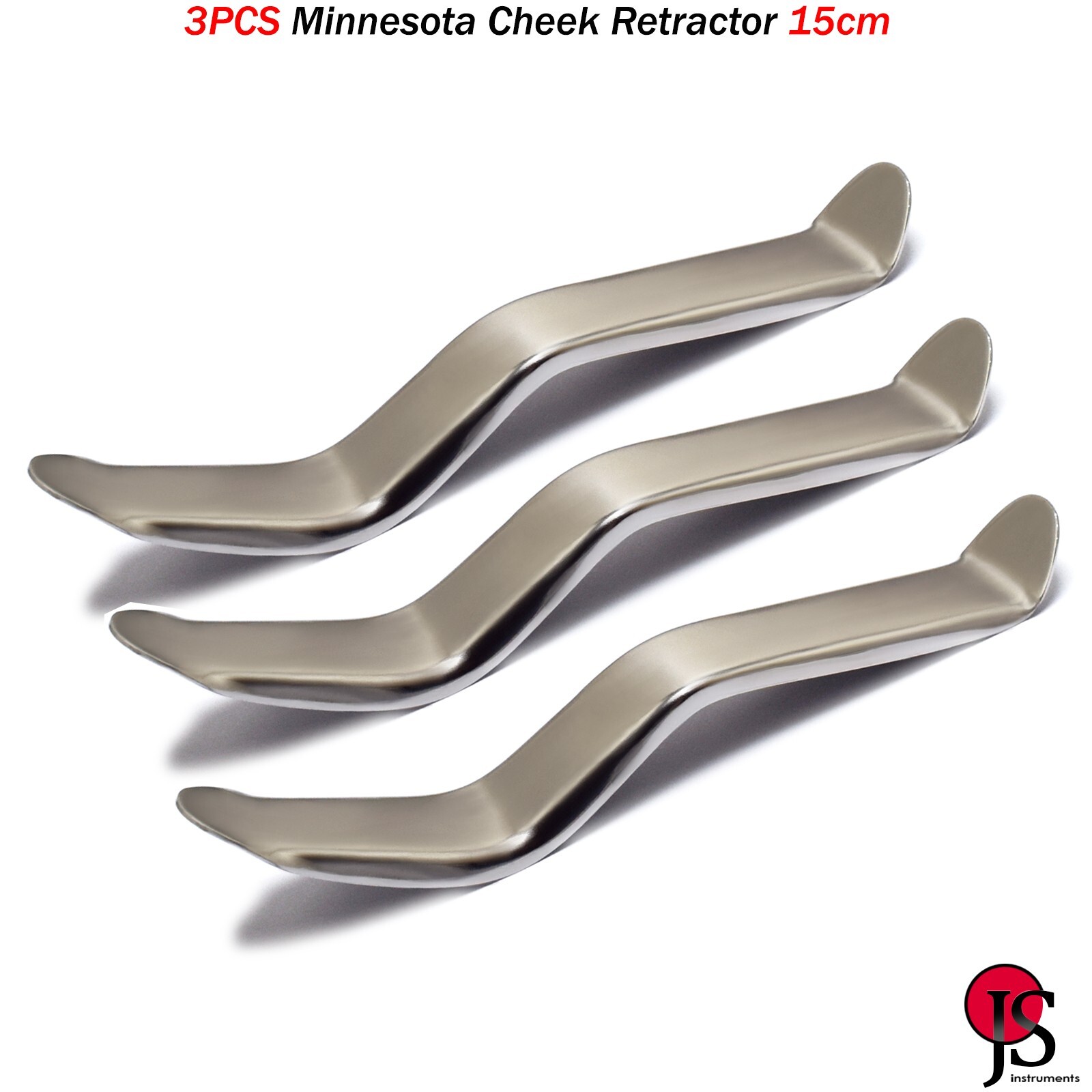 Minnesota Cheek Tongue Retractor 15cm Dental Depressor Mucoperiosteal Flaps 3PCS