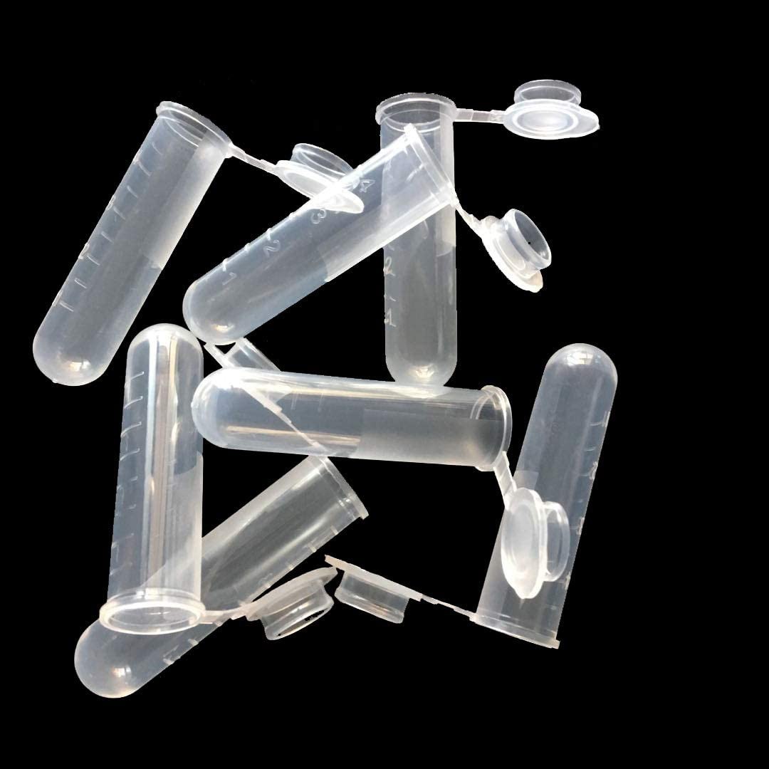 5ml 300 PCS Plastic EP Tube Round Bottom Centrifuge Tube, Graduated Centrifug…