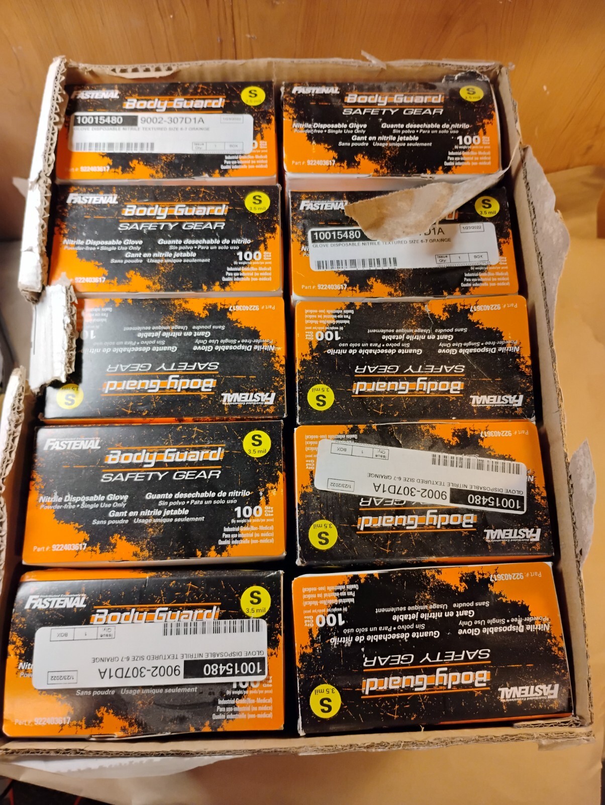 1000, Body Guard 3.5 mil Nitrile Disposable Glove SMALL Indigo Food Grade Gloves