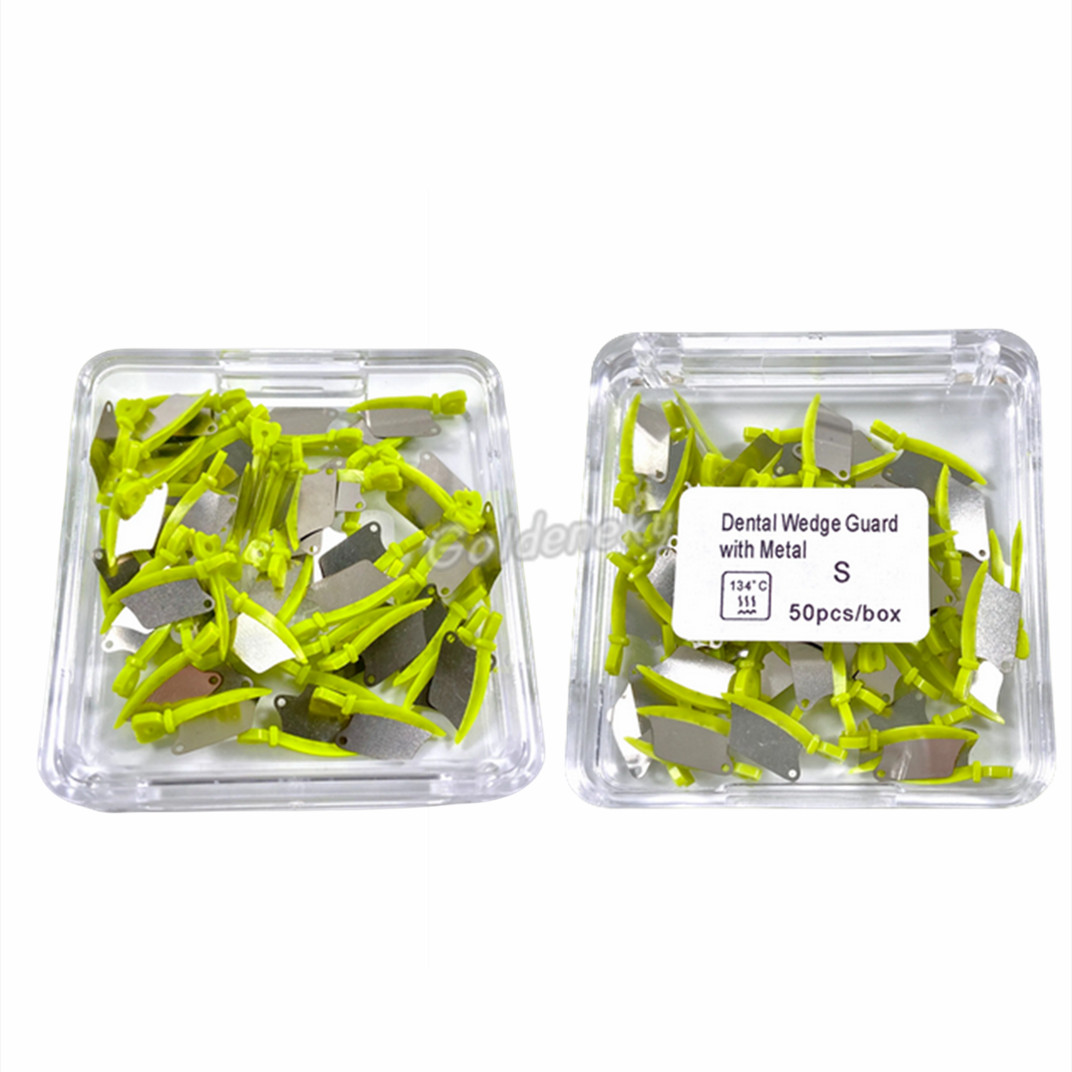 50Pcs/Box Dental Fender Wedge Matrix Blade Guard Gingiva Wall Wedges Tooth Prep