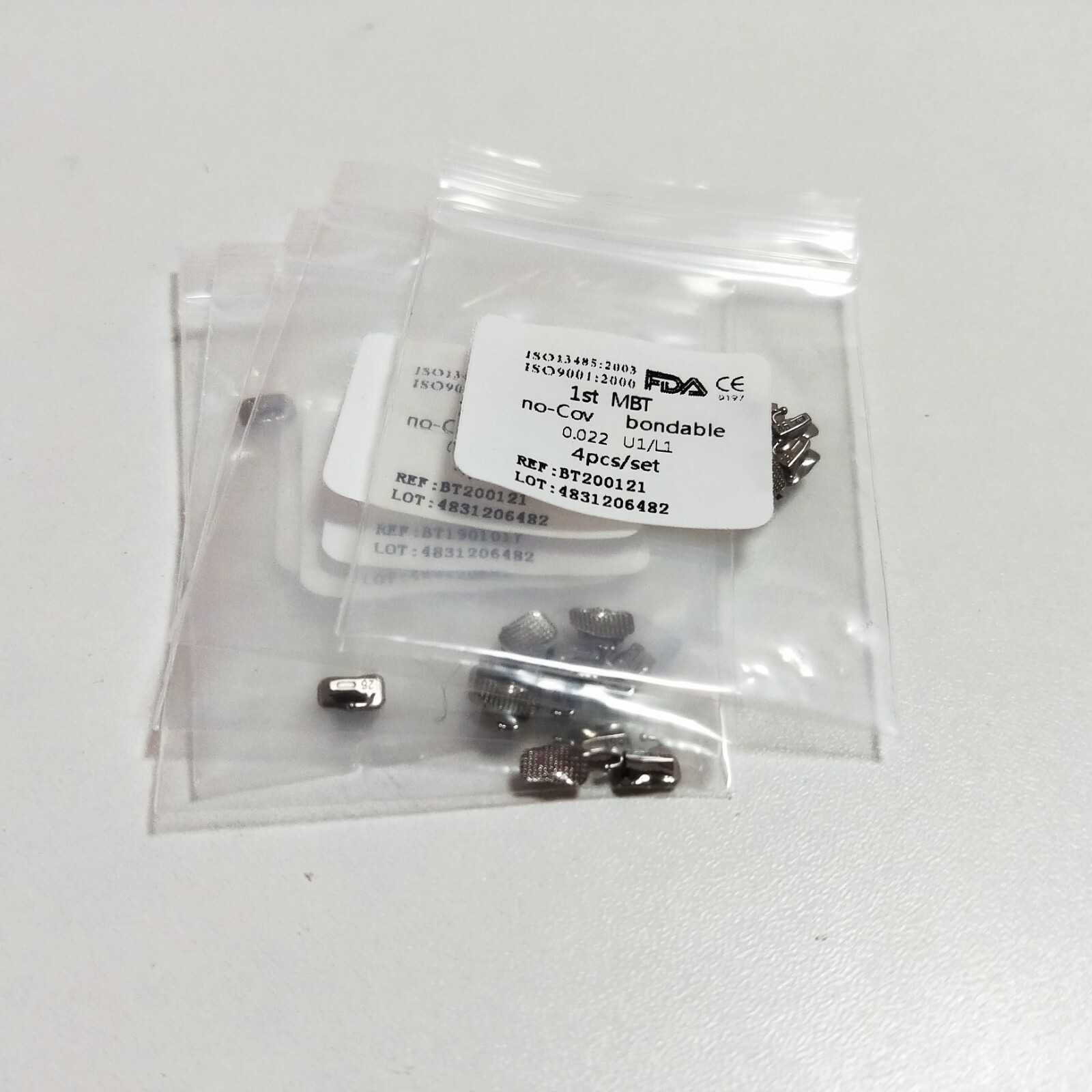 5 Packs 20 Pcs Dental Buccal Tube 1ST MBT 0.022 Bondable No-cov U1/L1 4pcs/set