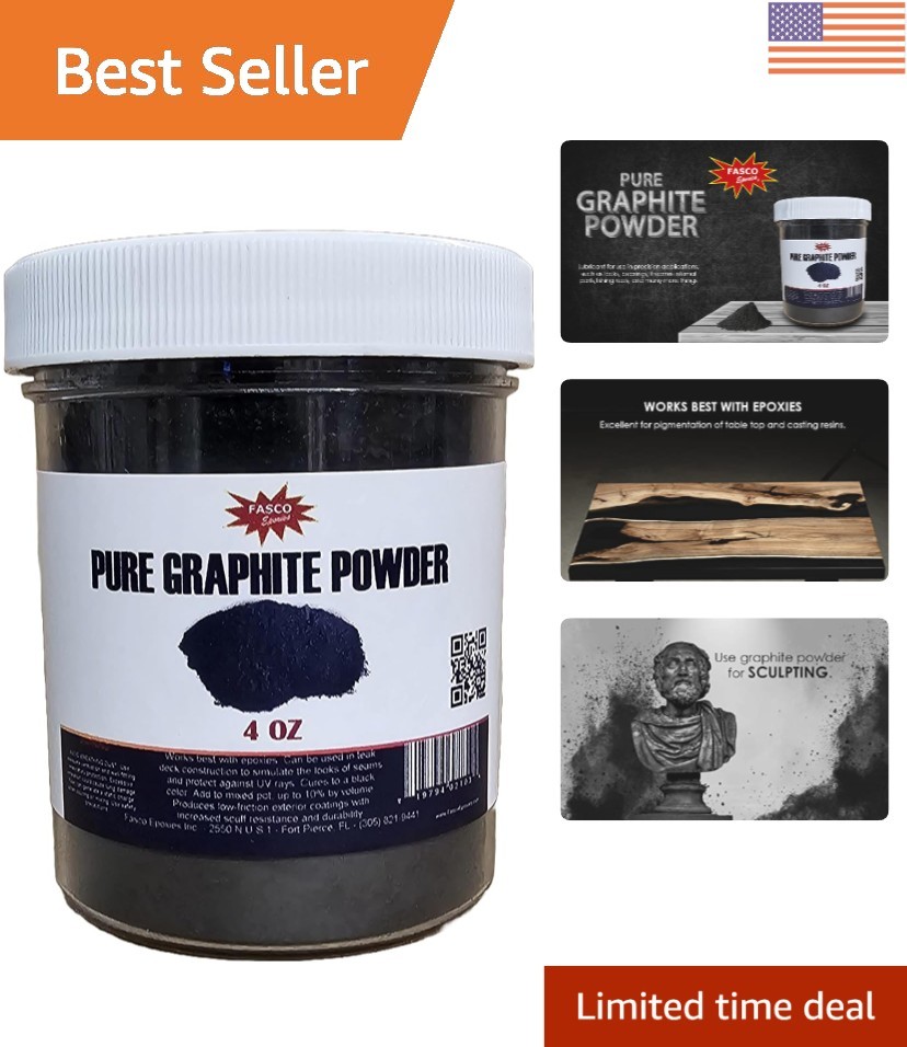 4 oz High-Purity Graphite Powder – Conductive Filler for Marine & Industrial Use