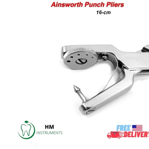 Rubber Dam Punch Plier Ainsworth Dental Restorative Endodontic Tool