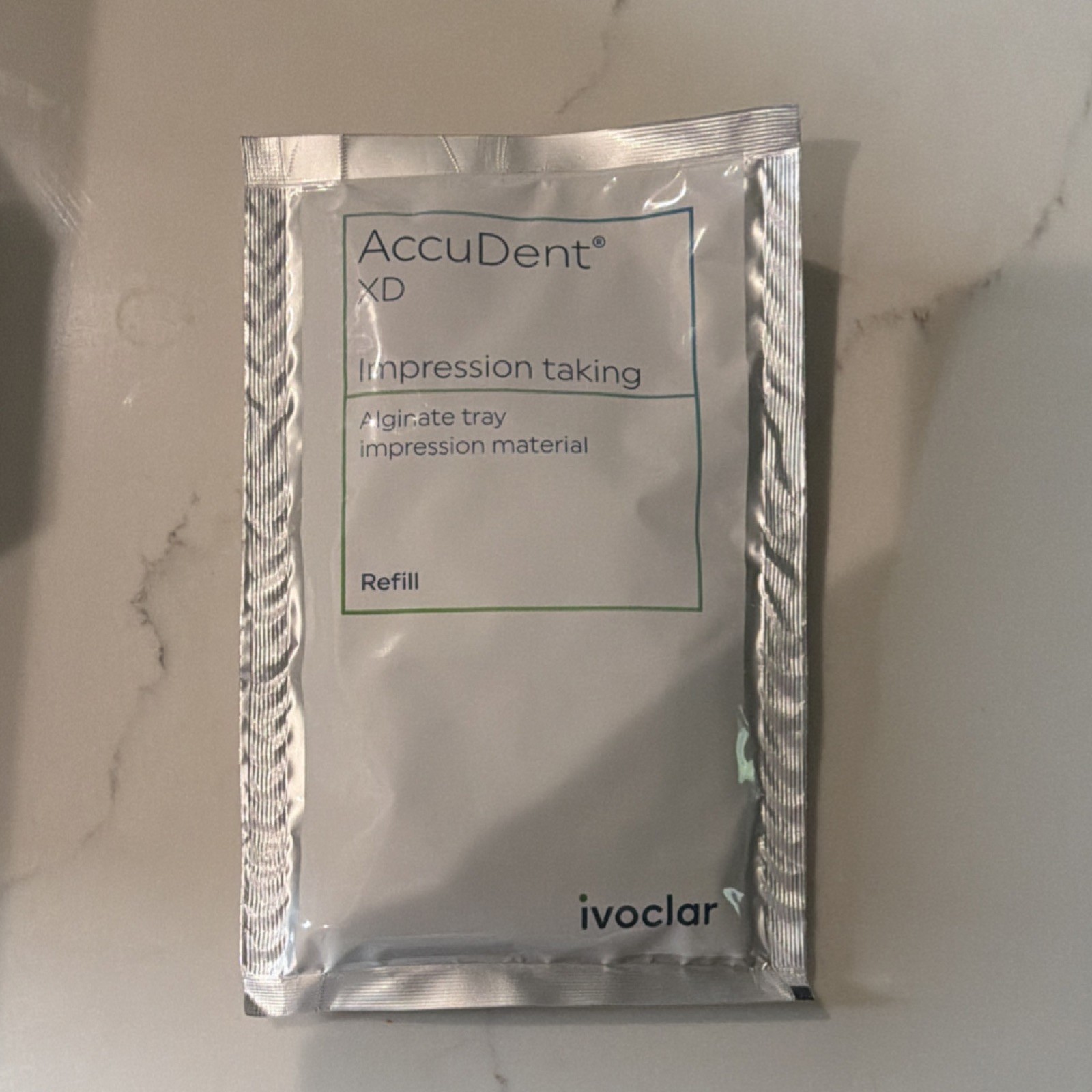 Ivoclar AccuDent XD Alginate Impression Tray Refill 673471 Exp 2027-09-01