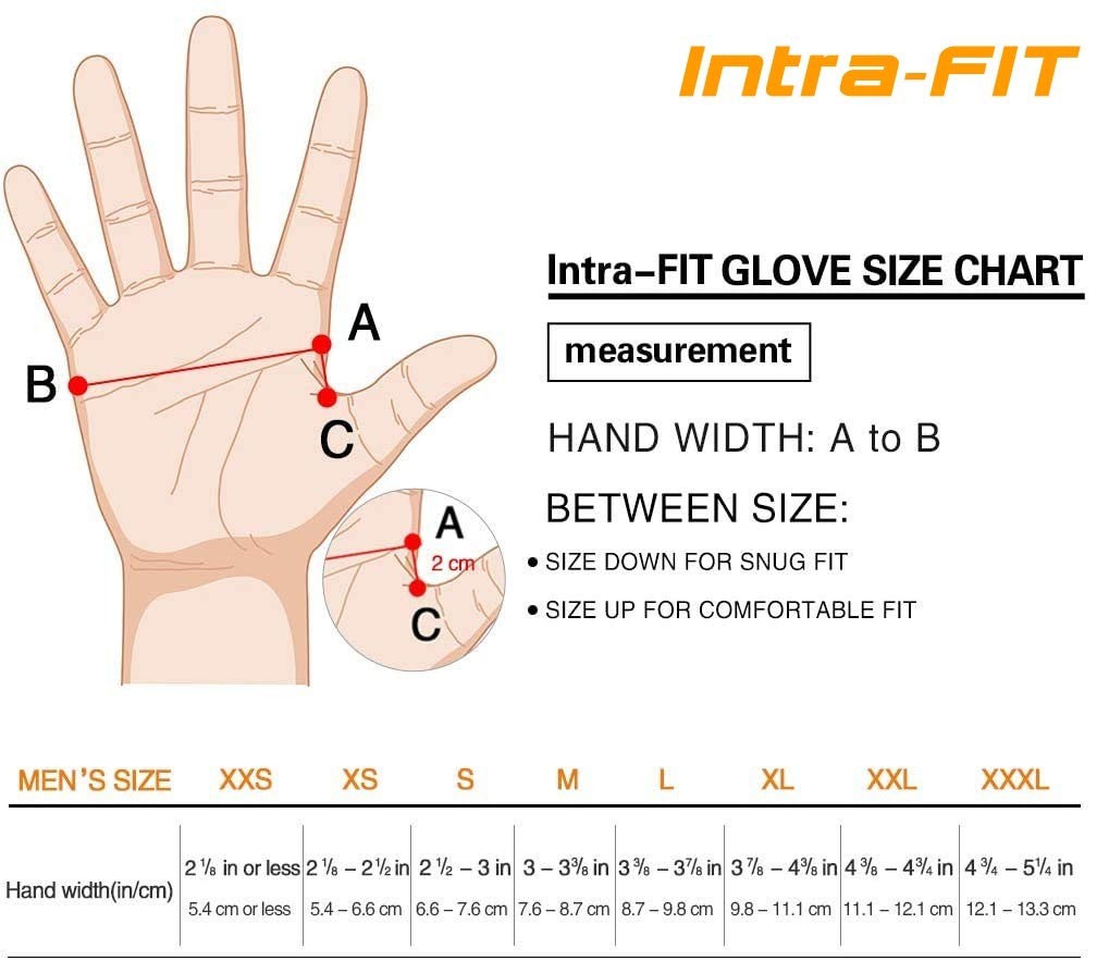 Intra-Fit Anti-Vibration Glove X-Large Full Finger Carpentry Landscaping