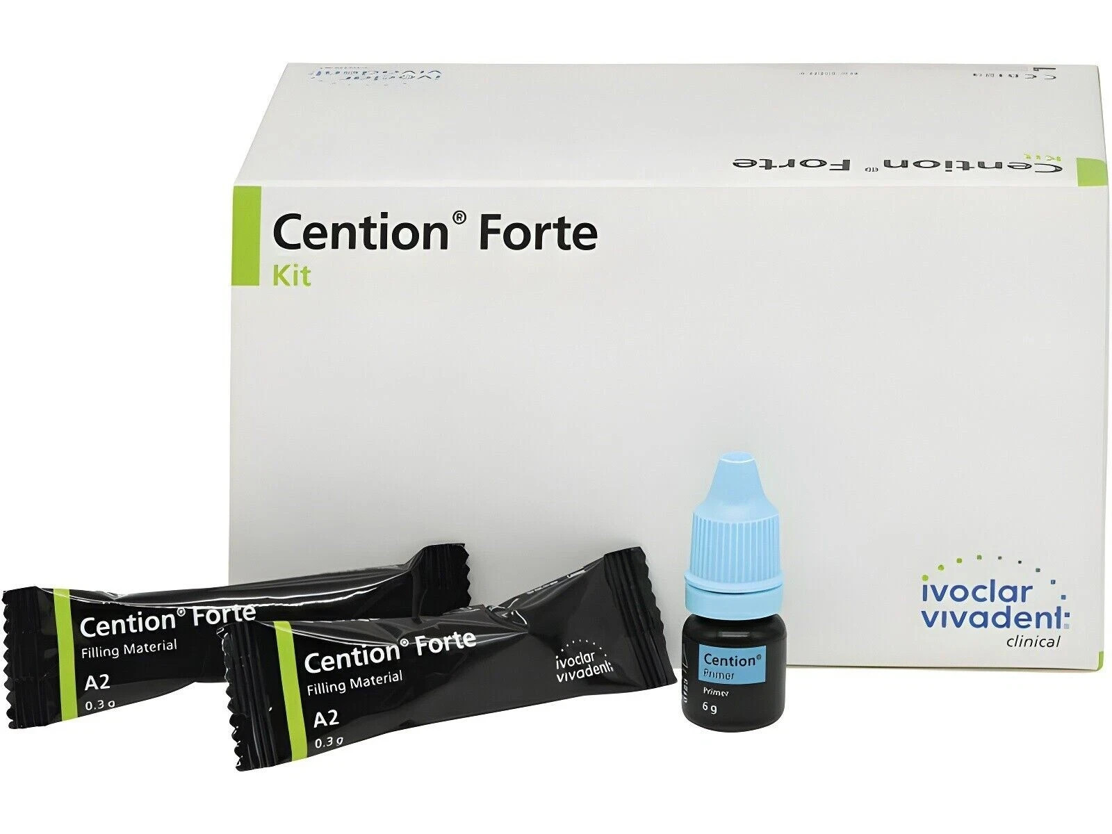Curing Resin Restorative 50 Capsules Dental Ivoclar Vivadent Cention Forte Dual