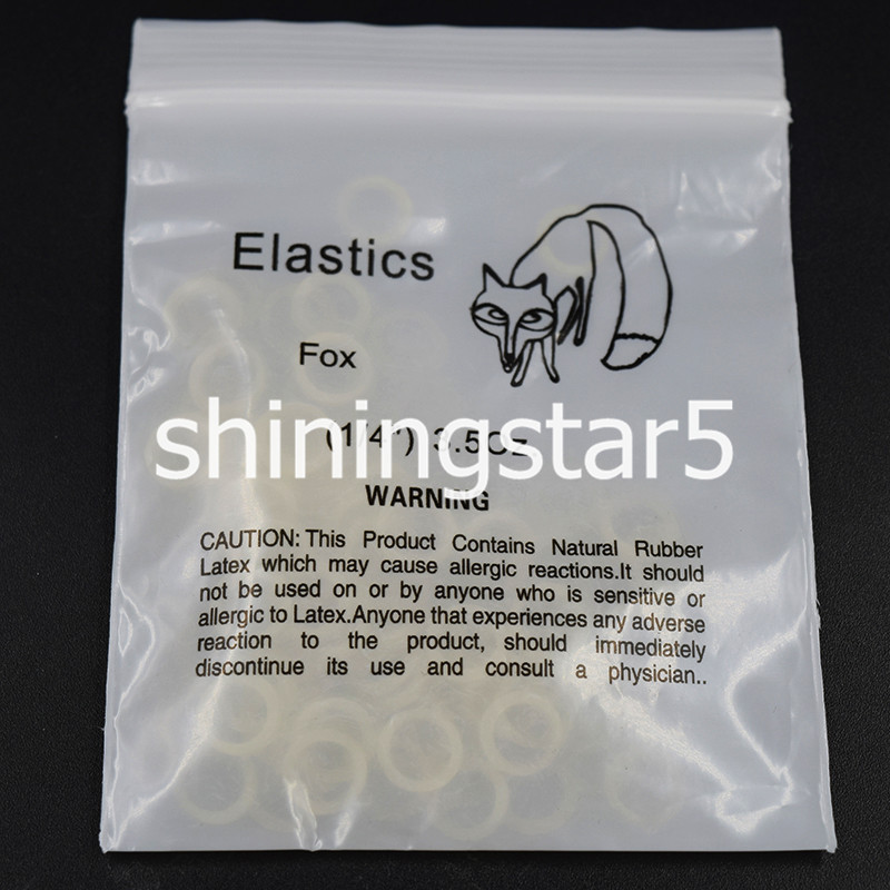 100 Pcs 3.5OZ 1/4 Fox Dental Orthodontic Rubber Gum Bands Ortho Elastics Forces