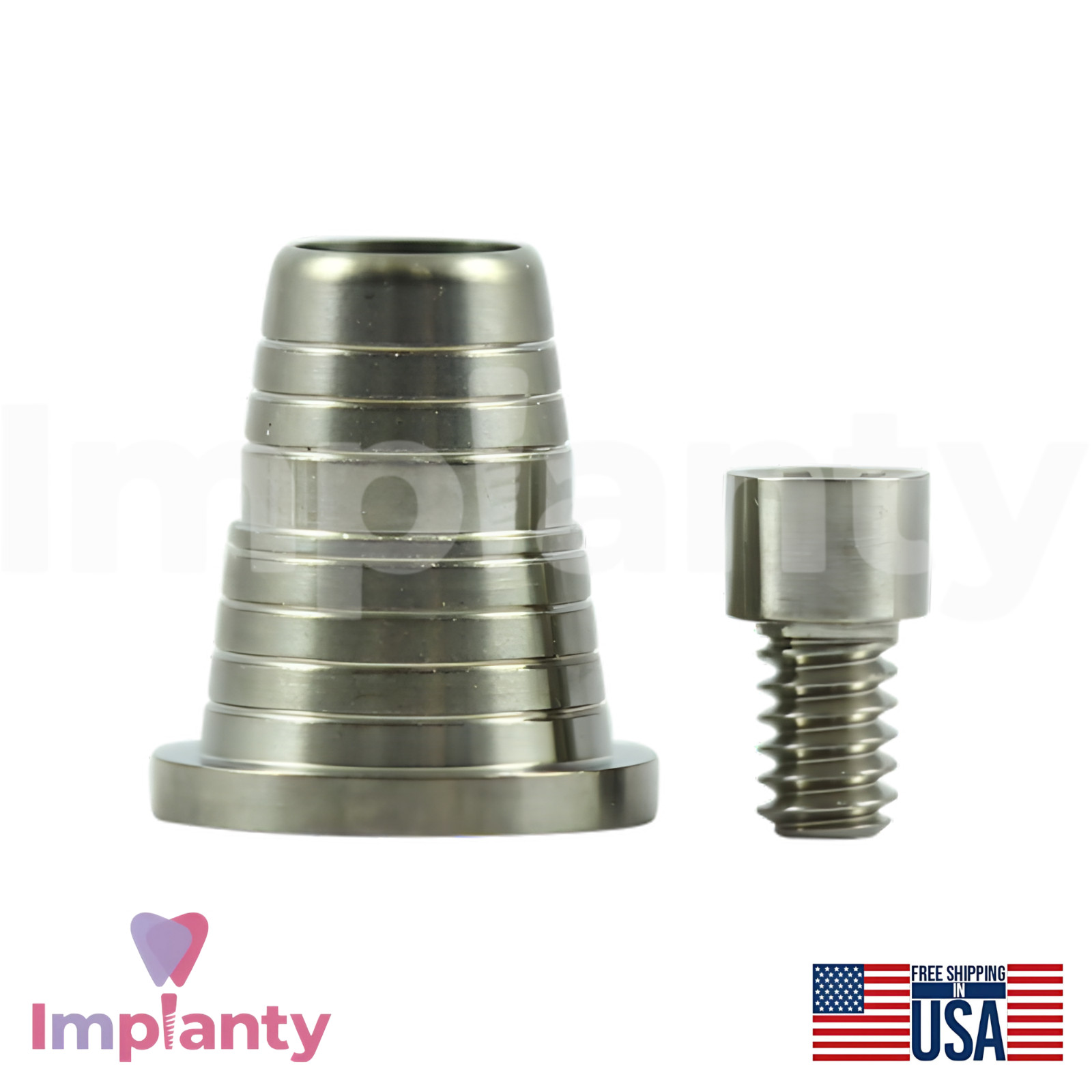 5x AB Dental Compatible Ø4.9mm Titanium Conical Sleeve For Multi Unit P64