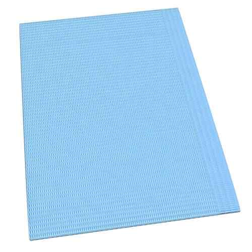 MARK3 Blue Patient Bibs 13″ x 19″, 2-ply paper/1-ply poly, 500/bx