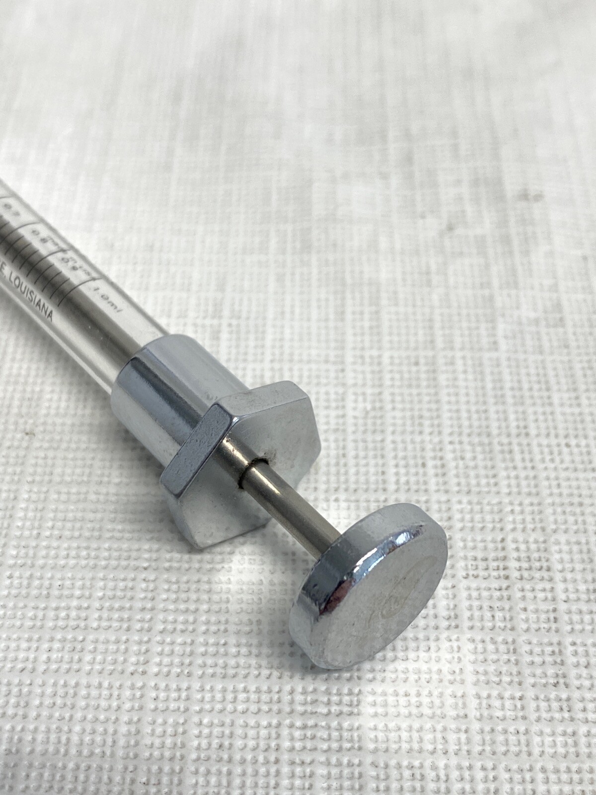 PRECISION 1.0mL Reusable Graduated Glass SomnoSuite Syringe w/ PTFE Slip Tip