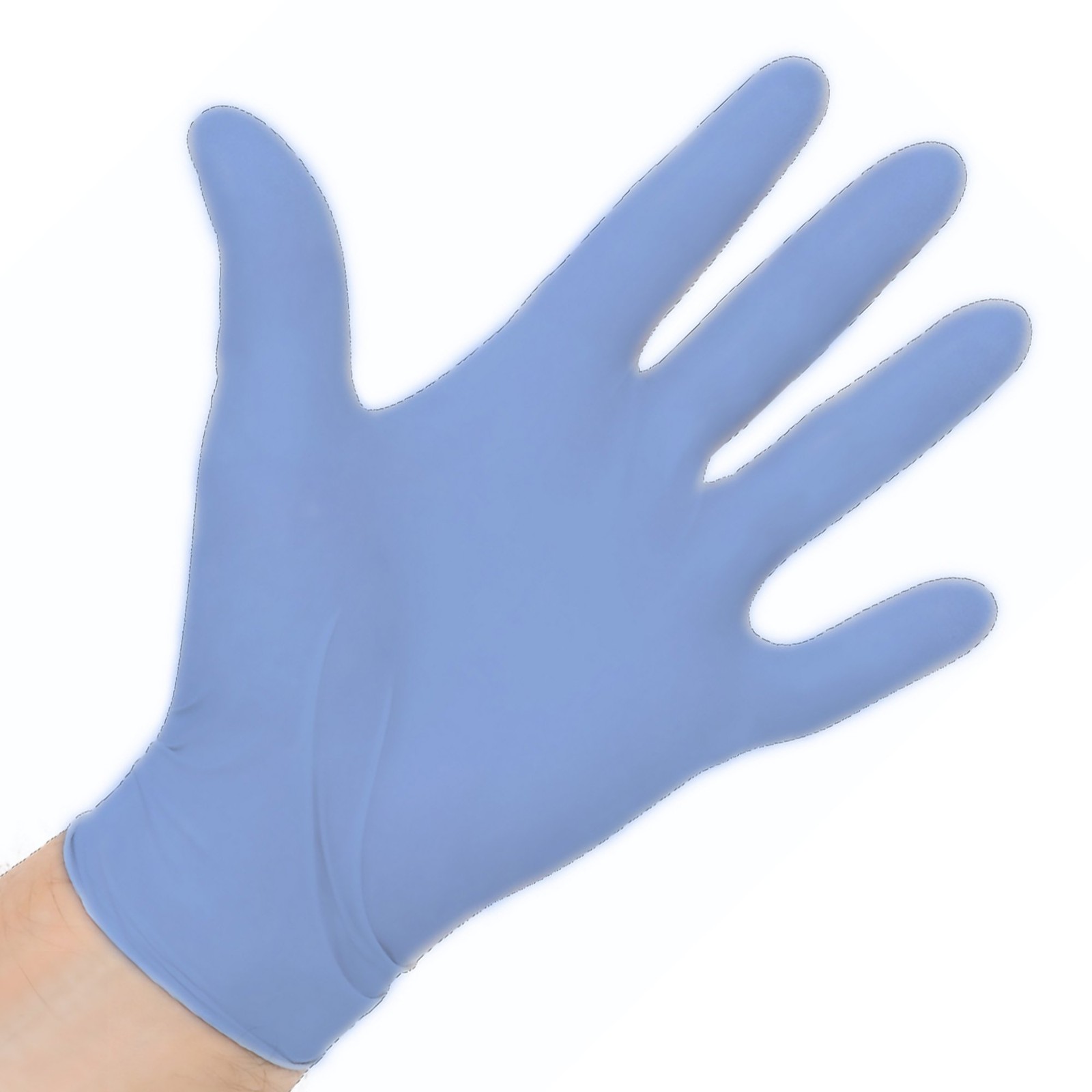Aquasoft® Nitrile Exam Glove, Medium, Blue-Case of 3000