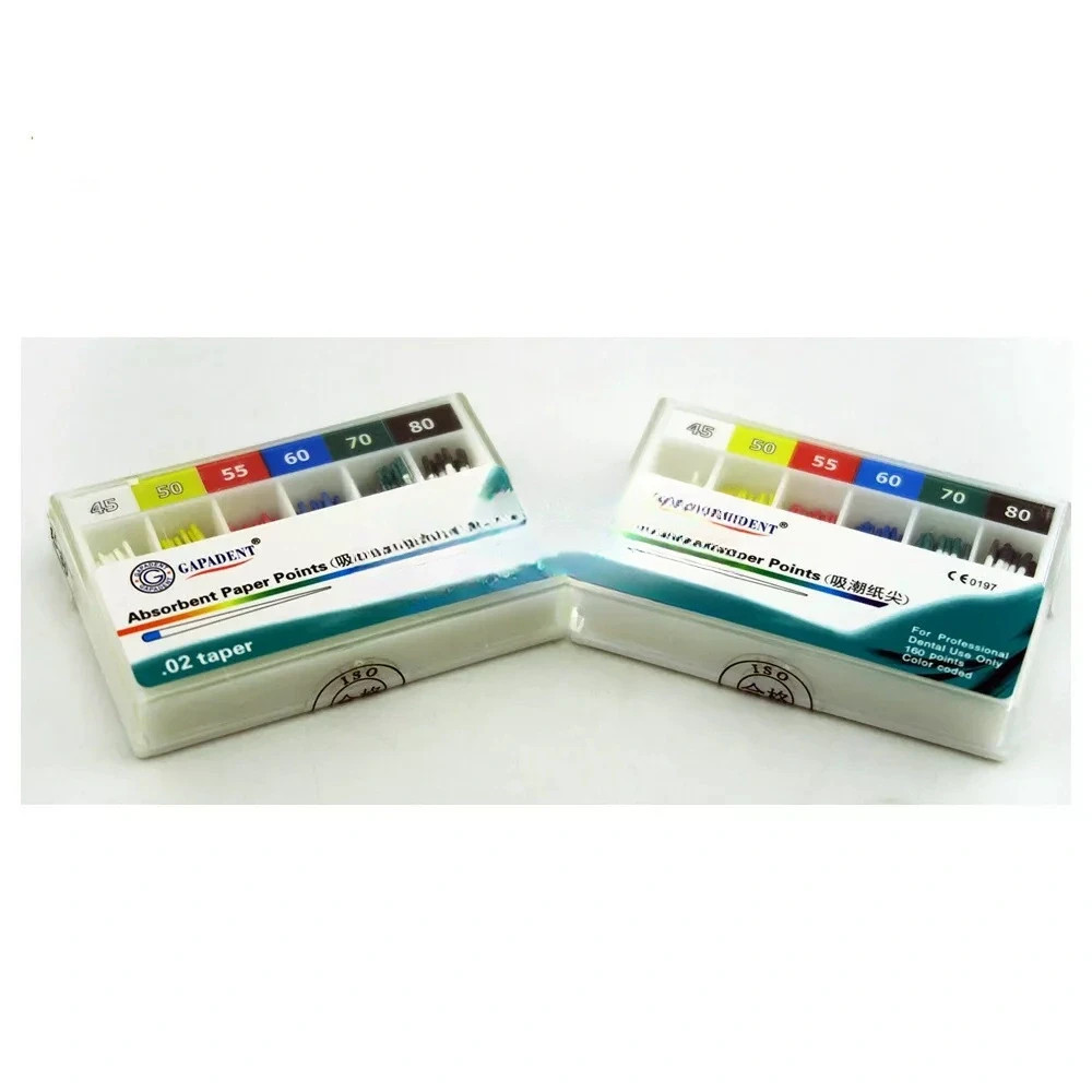 Dental Root Canal Absorbent Paper Point Gutta Percha Point F1F2F3 Taper 02/04/06
