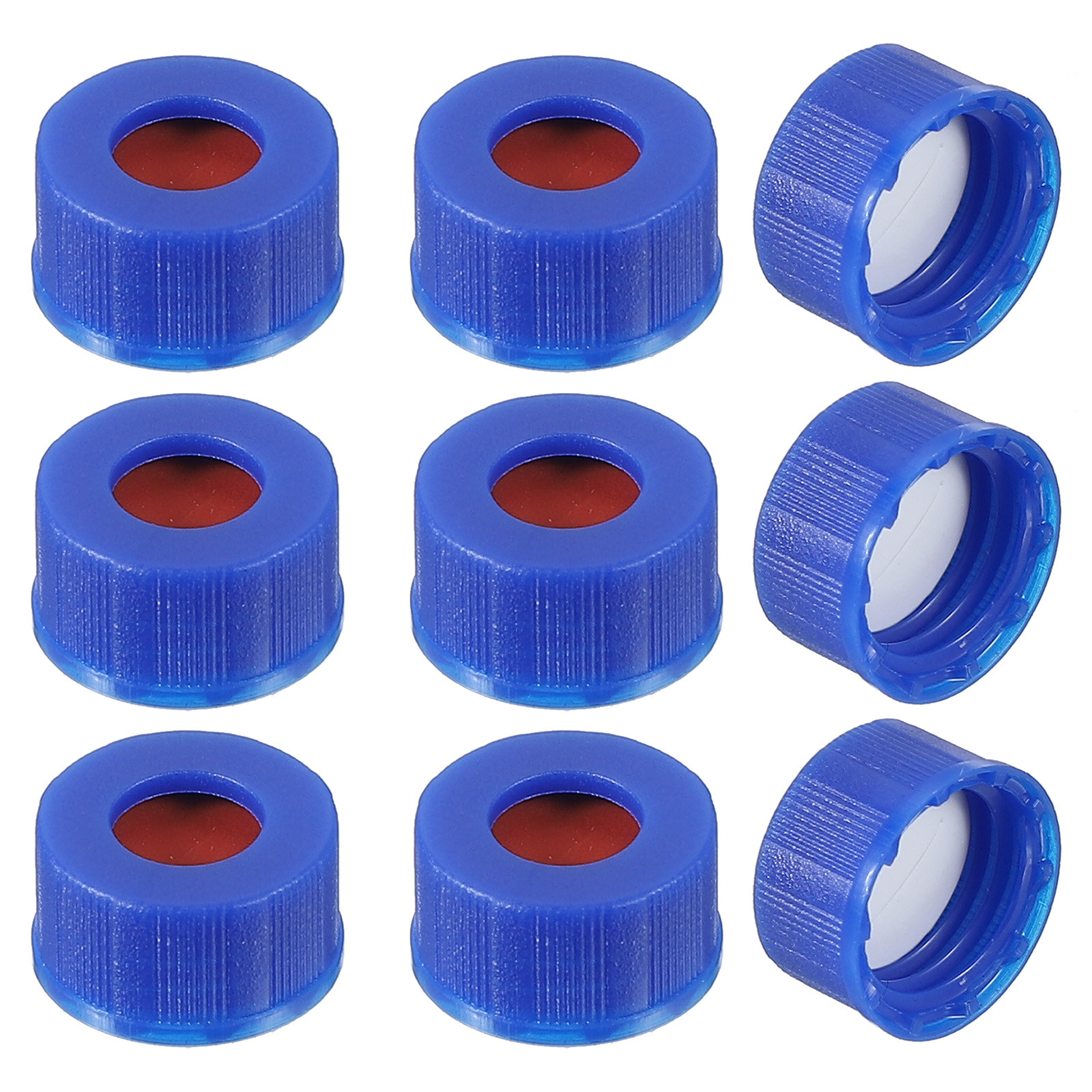9mm Autosampler Vial Caps, 1000 Pack 9-425 HPLC Vials Blue Cap with White Septa