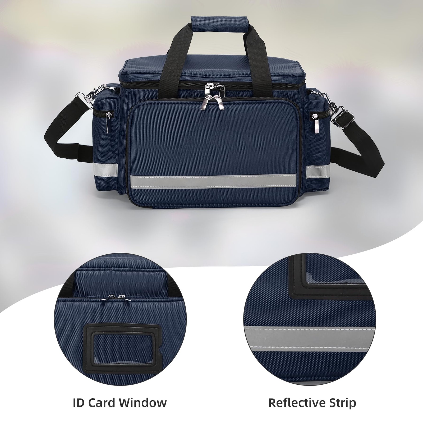 Be-Better Medical Bag Empty First Aid Bag Home Health Detachable Divider