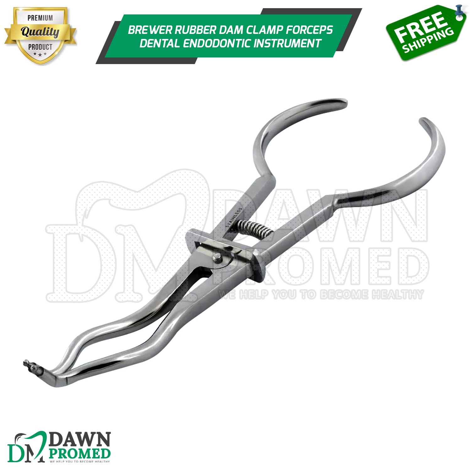 Brewer Type Rubber Dam Forceps Dental Endodontic Clamp Plier style German Grade