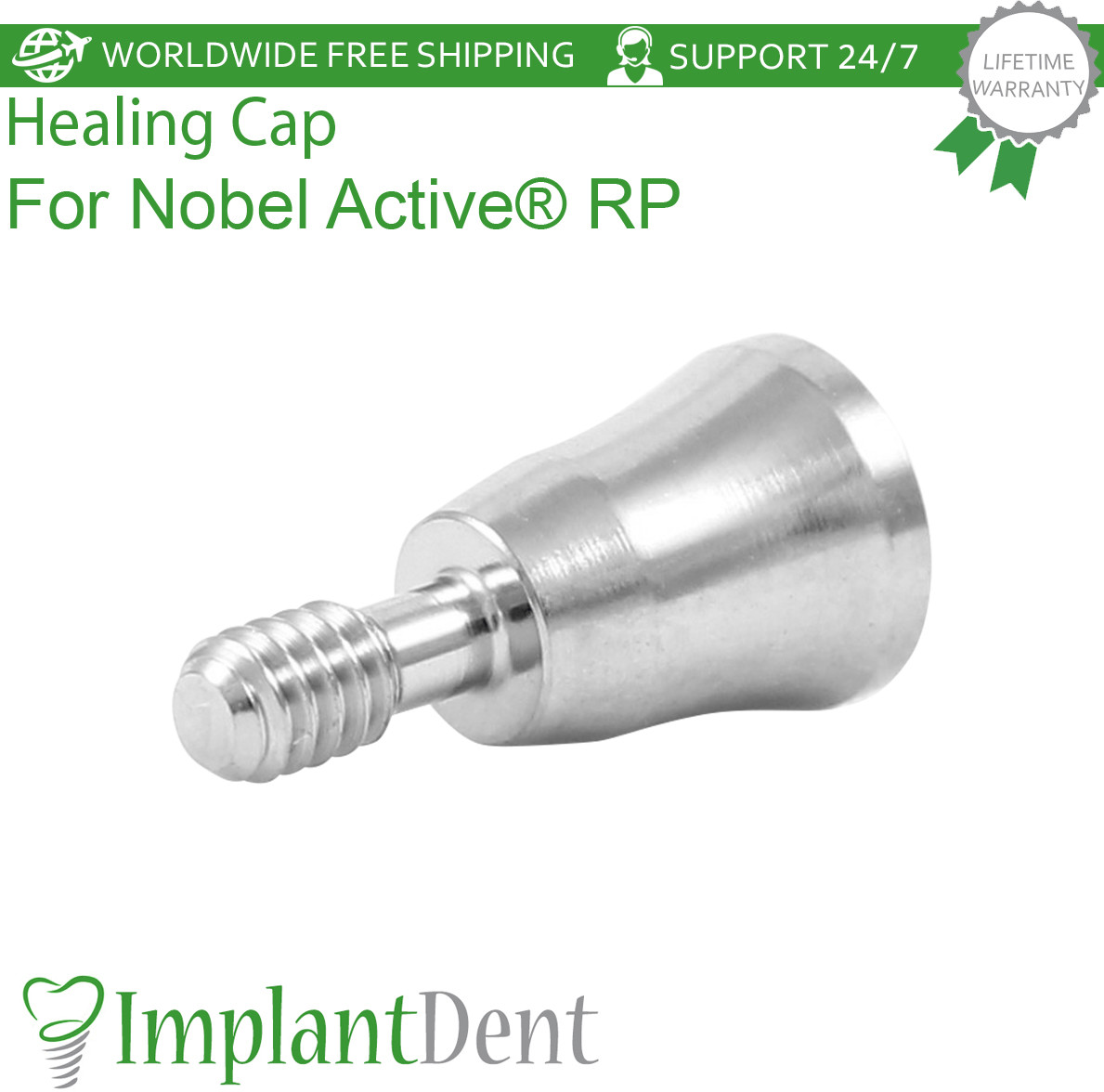 10x Dental Healing Cap Regular Platform RP Conical Connection Hex 2.65mm