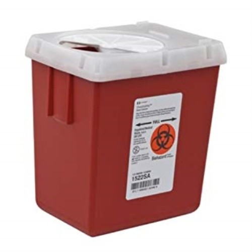 COVIDIEN / KENDALL HEALTHCARE PHLEBOTOMY SHARPS CONTAINERS 2.2 QT. 1522SA