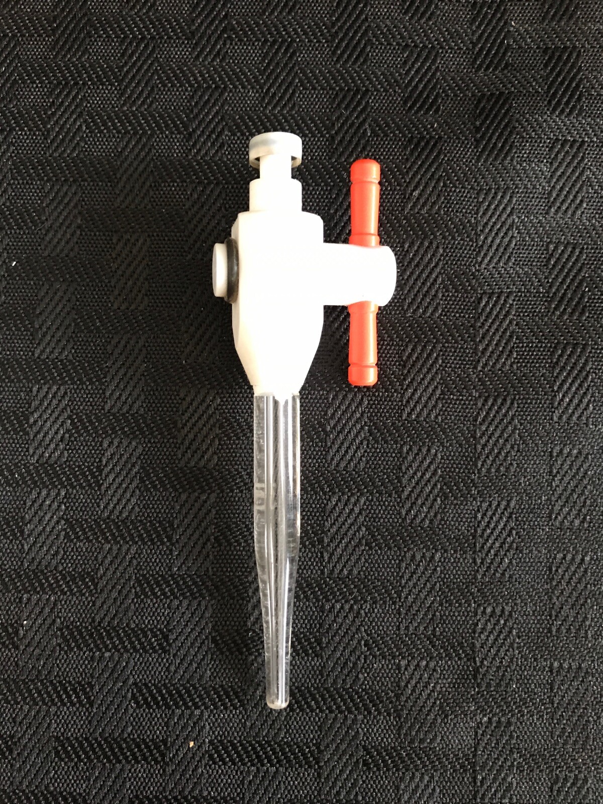 Laboratory PTFE Teflon Flow Control Buret Valve Adapter 2.5mm ID Open/Closed