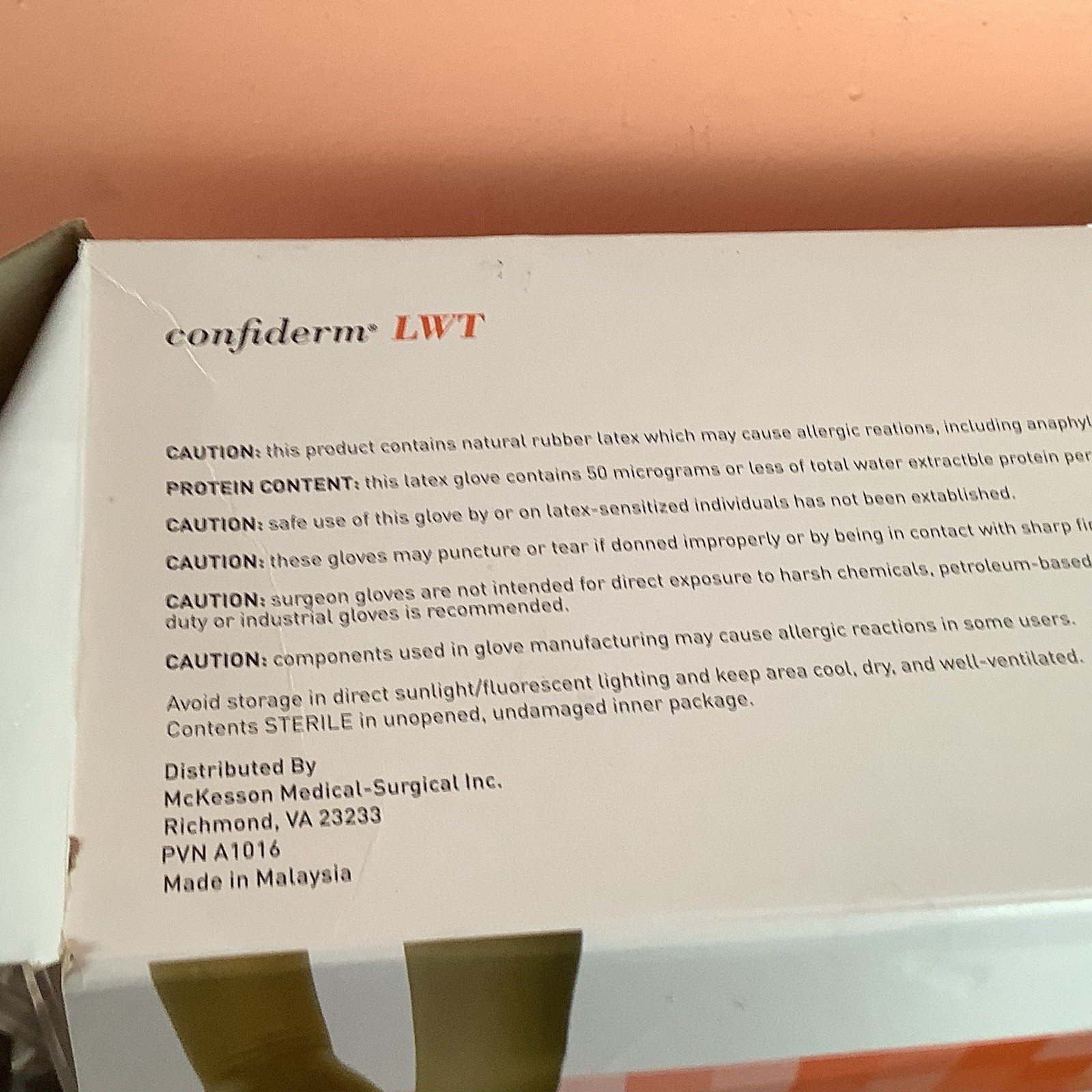 McKesson Latex Surgical Gloves Powder Free Size 7 , 50 Pack EXPIRED 2021-02-28
