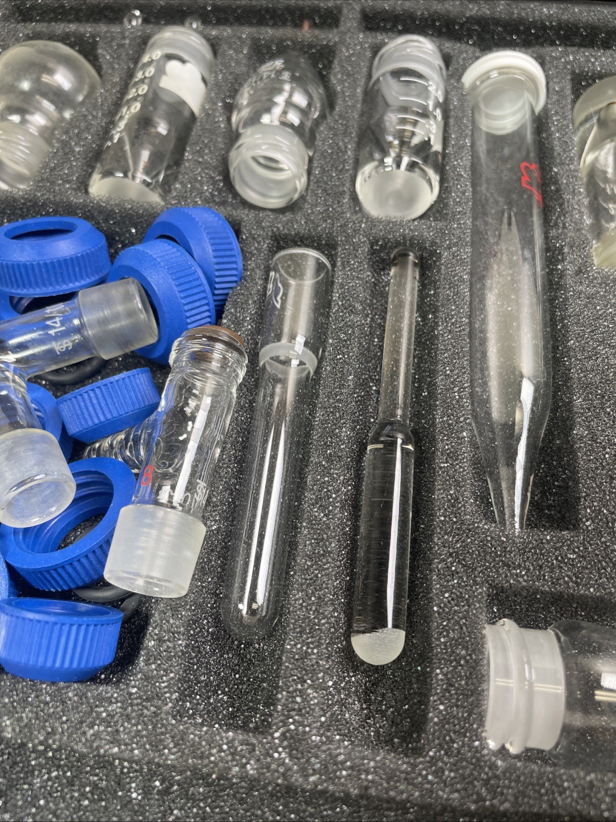 USED Kontes Microflex Williamson K-746000-0000 Chemistry Kit 18pc Glass + More 5