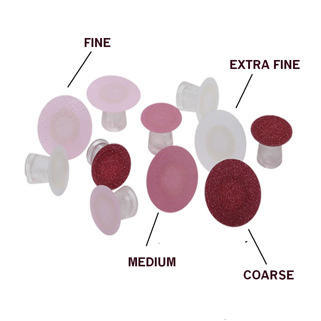 Superfix Sandpaper Discs – 50 Medium Pink Discs + Mandrel CONTRA-ANGLE TDV