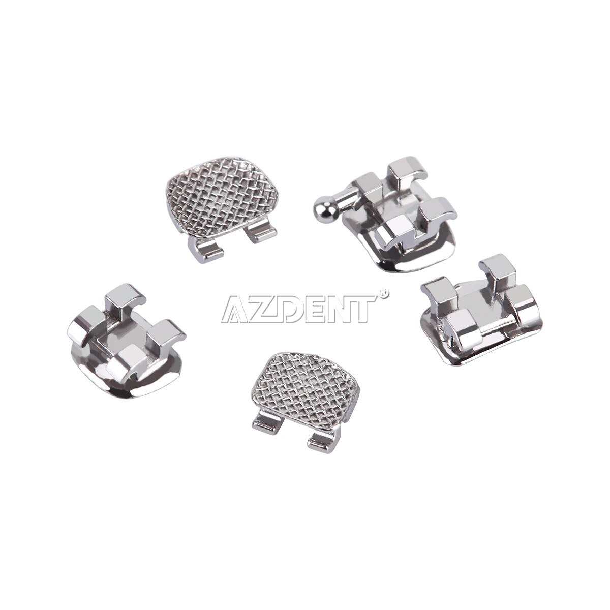 20pcs Dental Orthodontic Brackets Braces Mini Edgewise 022 Hooks 3 Metal AZDENT