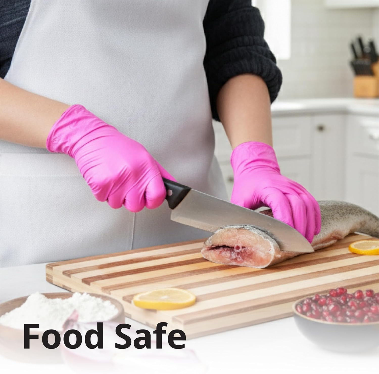 Swiftgrip Powder-Free Nitrile Gloves, 3-Mil, Disposable Nitrile Gloves, Latex-Fr