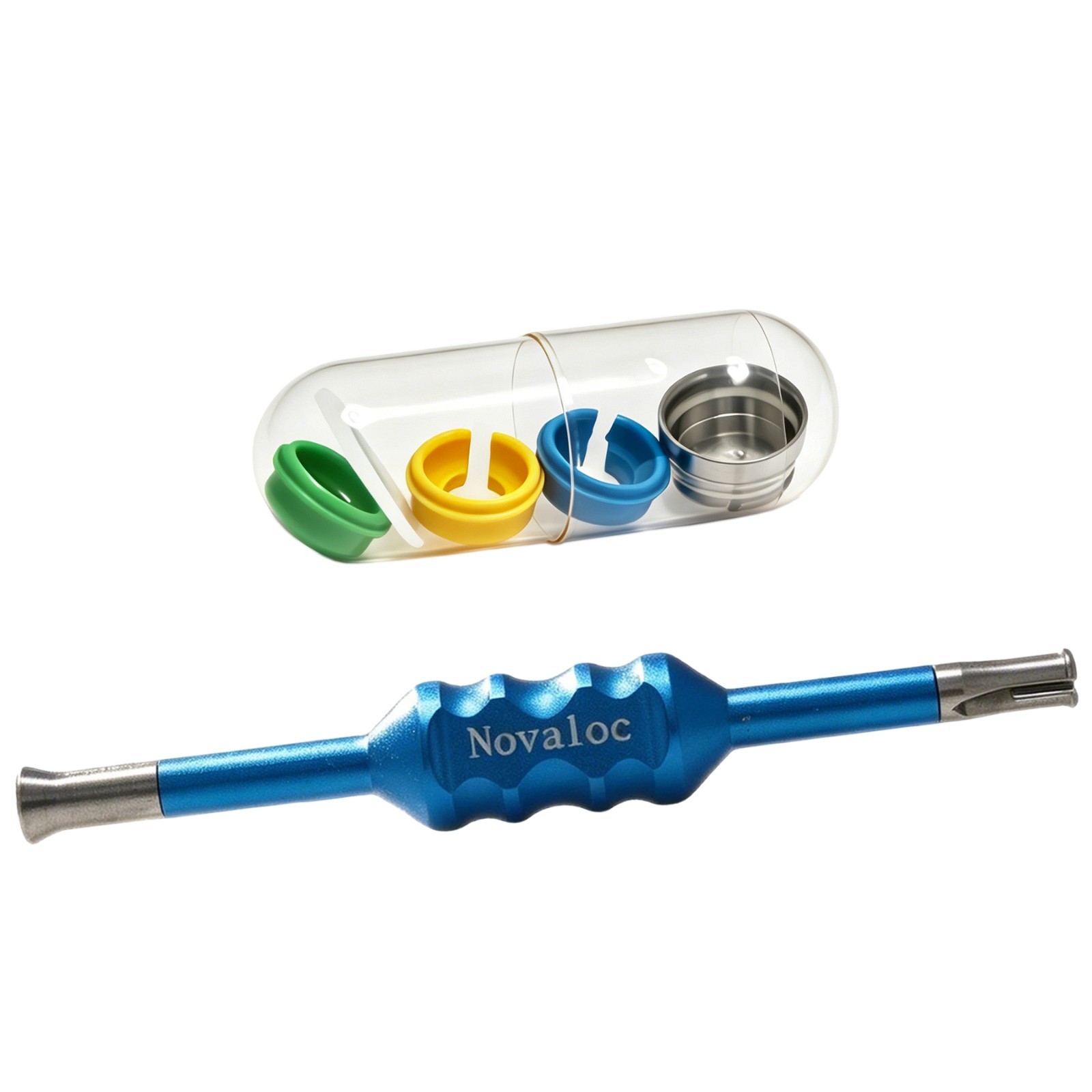 US Dental Novaloc Retention Inserts Caps Peek and Mounting&Demounting Core Tool