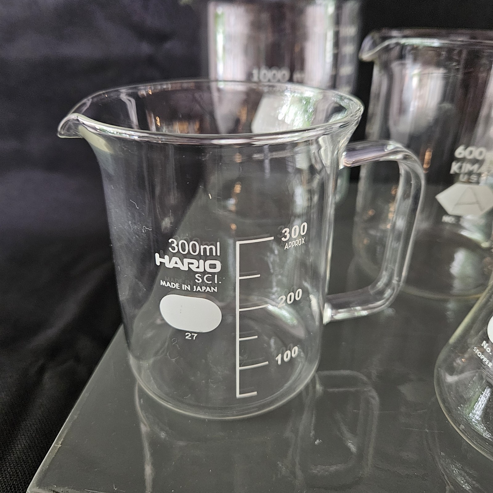Mixed Lot Lab Chemistry Science Beakers PYREX Kimex Hario Glassware Homeschool