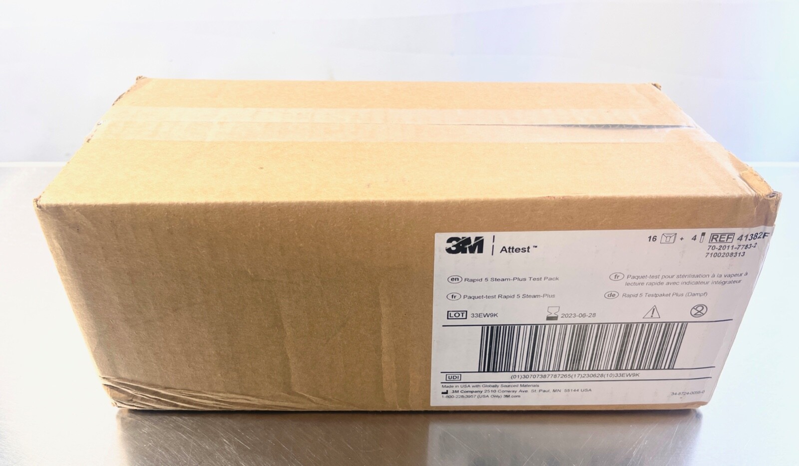 Box of 16 3M Attest Rapid 5 Steam-Plus Test Pack REF 41382F Exp. 06/2023