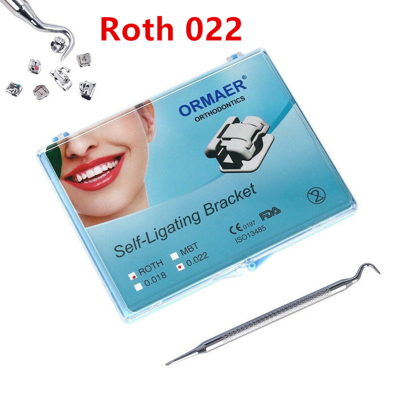 Dental Orthodontic ORMAER Self-Ligating Bracket Buccal Tube Mini MBT Roth 022