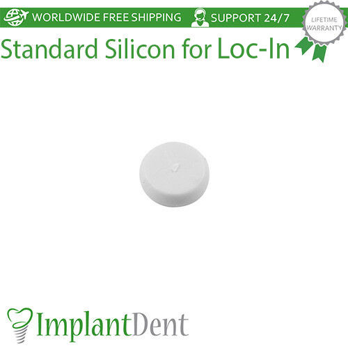 10 Standard Silicones Cap Insert For Loc-In Abutment Attachment Dental