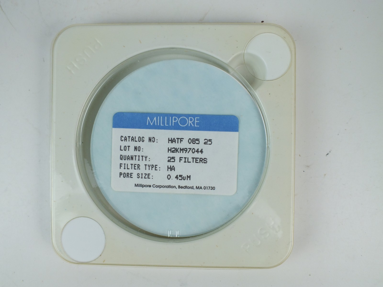 Millipore HATF 085 25 Filters 0.45µm; Diameter: 85mm, 25 Total