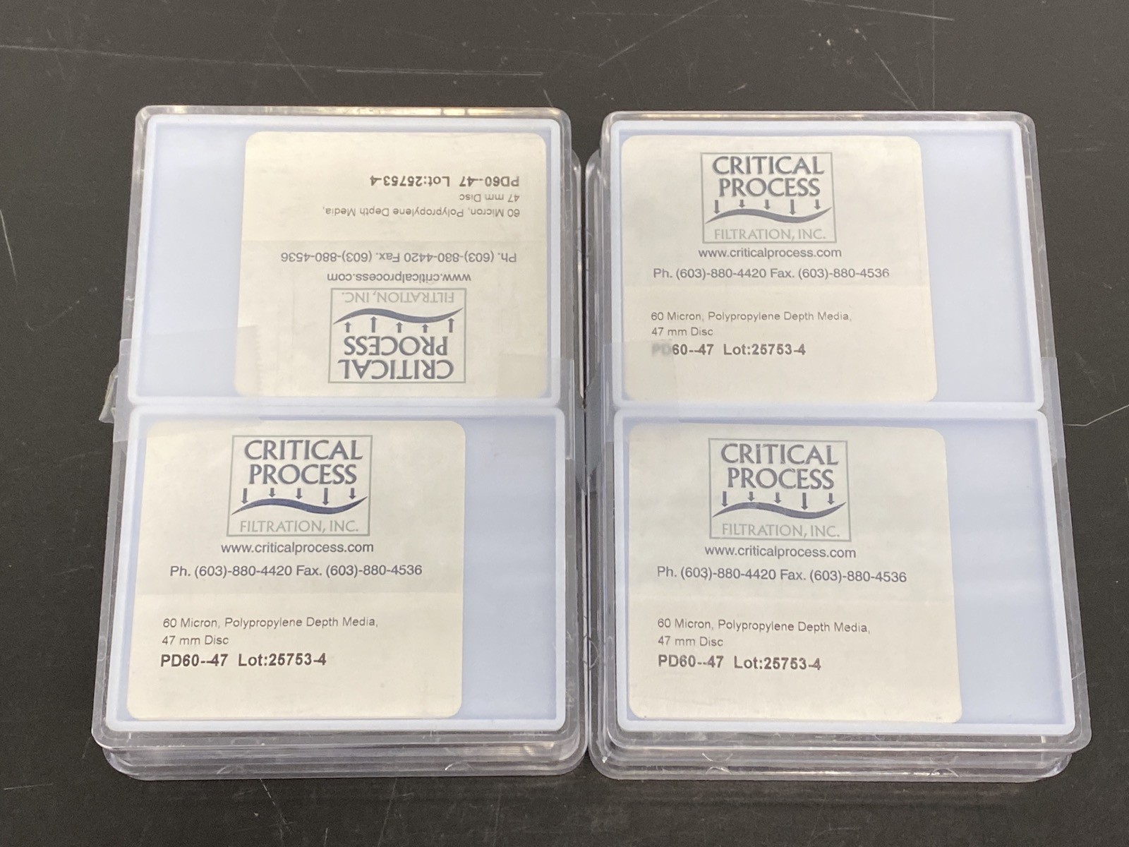 CRITICAL PROCESS 47mm PP Depth Media Filters .45um .65um 1um PD40 PD60 PD100