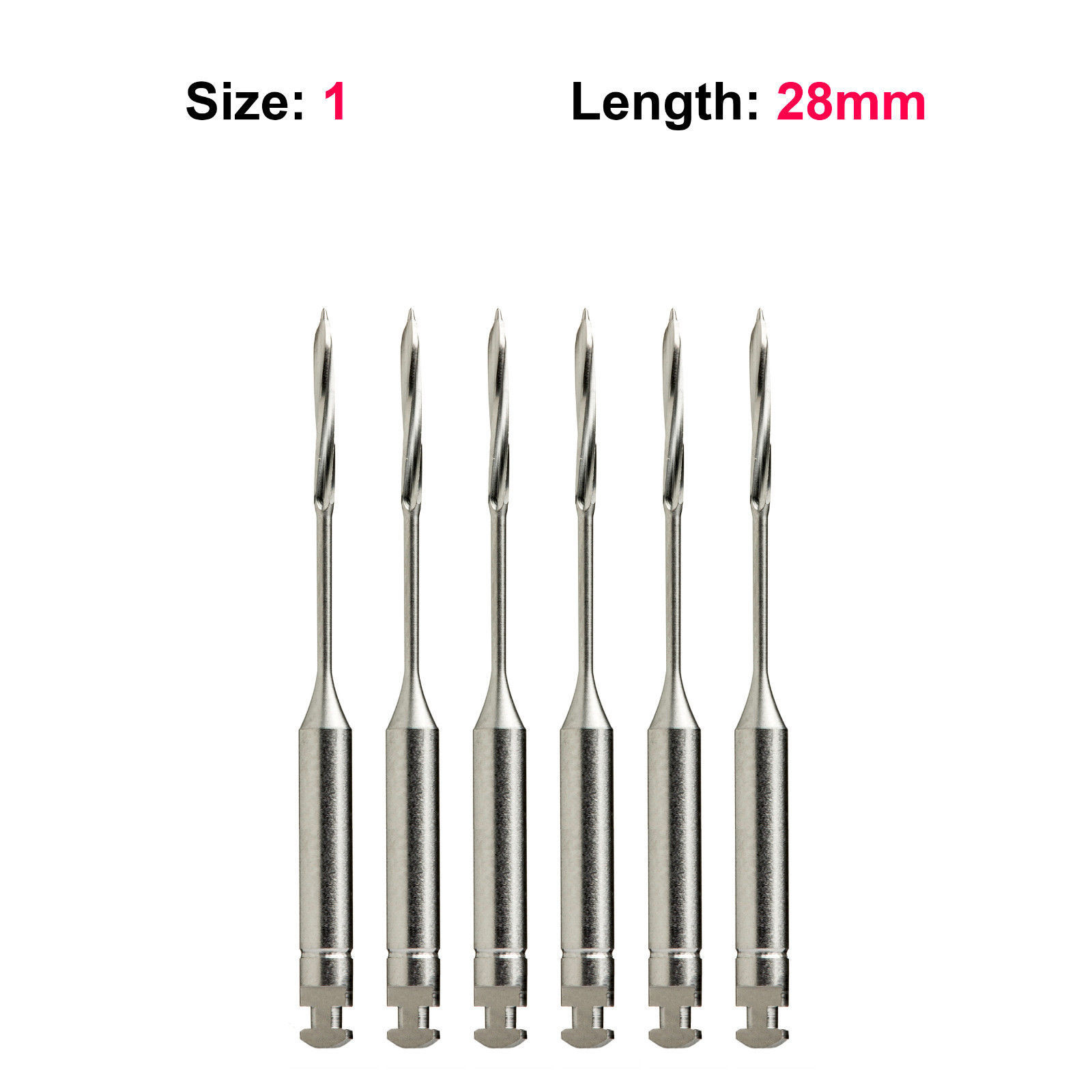 Peeso Reamers Endodontic Drills #1 28mm 6/Pkg