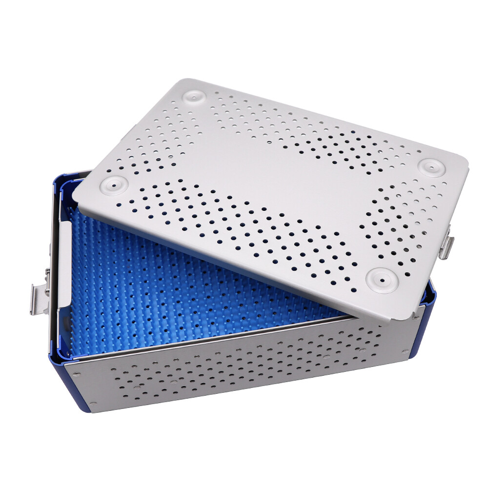 Two layer Sterilization tray case box surgical instrument Sterilize tray，us