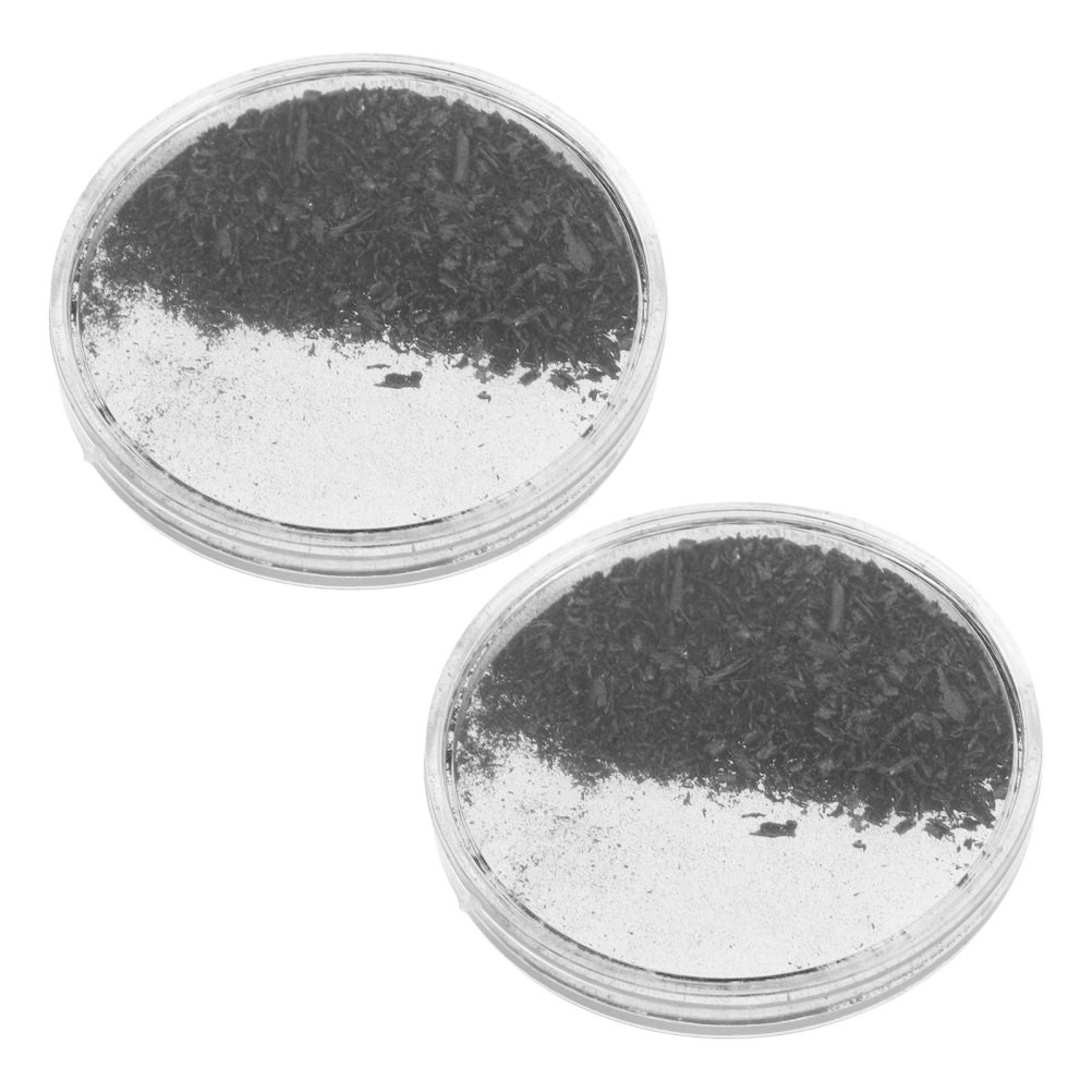 2 Pcs Magnetic Powder Iron Filings Demonstrator and Magnets Sand