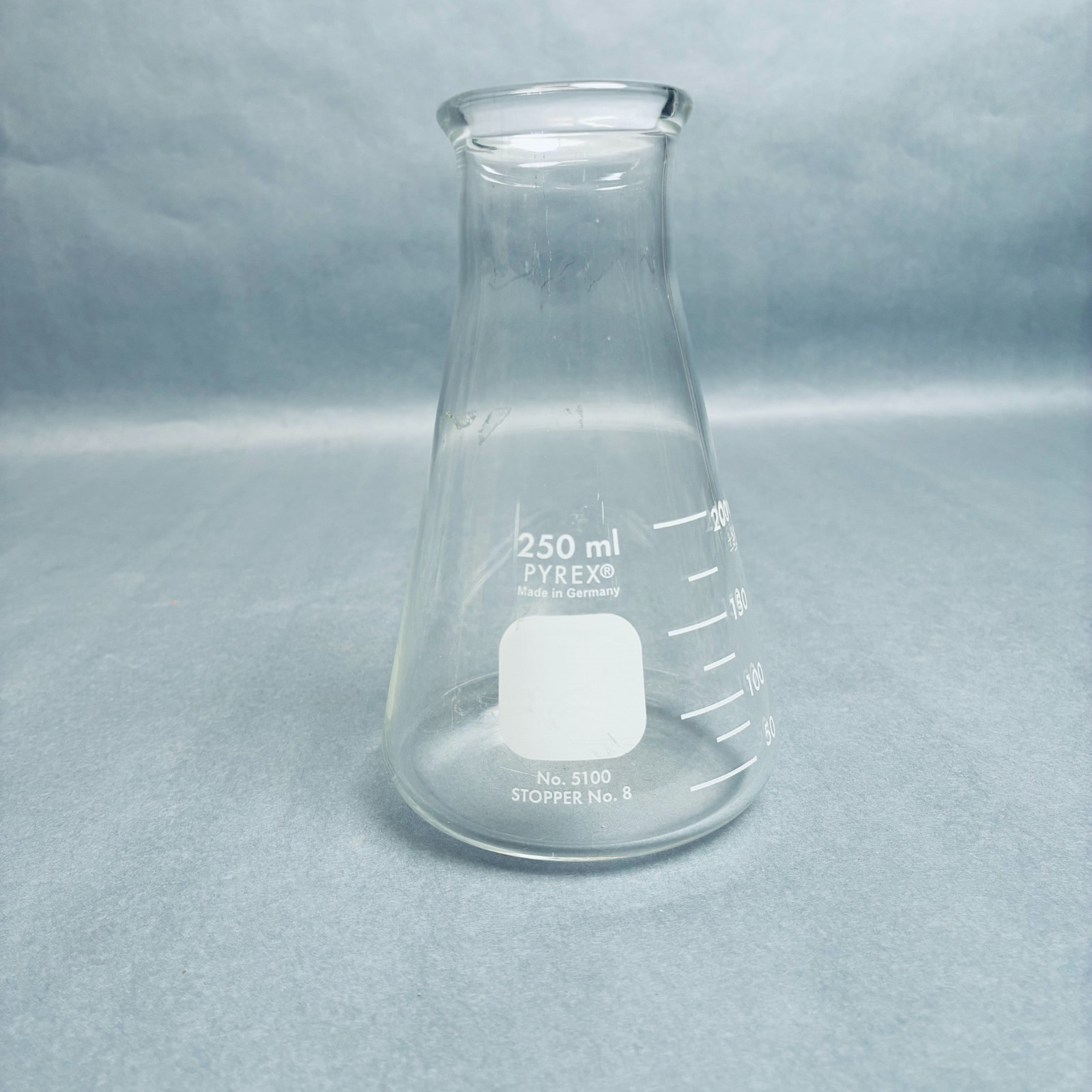 Assorted PYREX and Kimax Erlenmeyer Flasks 250 ml Wide Mouth – Total of 6 Flasks