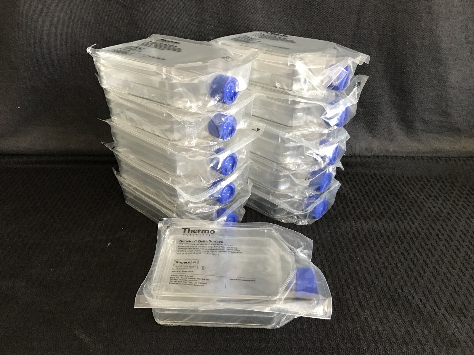 (11) THERMO NUNC 200mL Nunclon TripleFlask Treated Cell Culture Flasks 132913