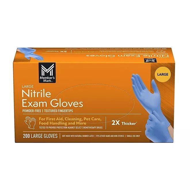 Member’s Mark Nitrile Exam Gloves Small Powder Free – Choose Your Size & Count