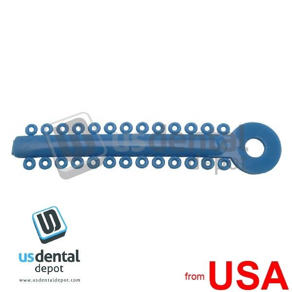 Orthodontic Ligature Ties BLUE 1024 pk x 26ring – /40 Ties – Non Latex 103691