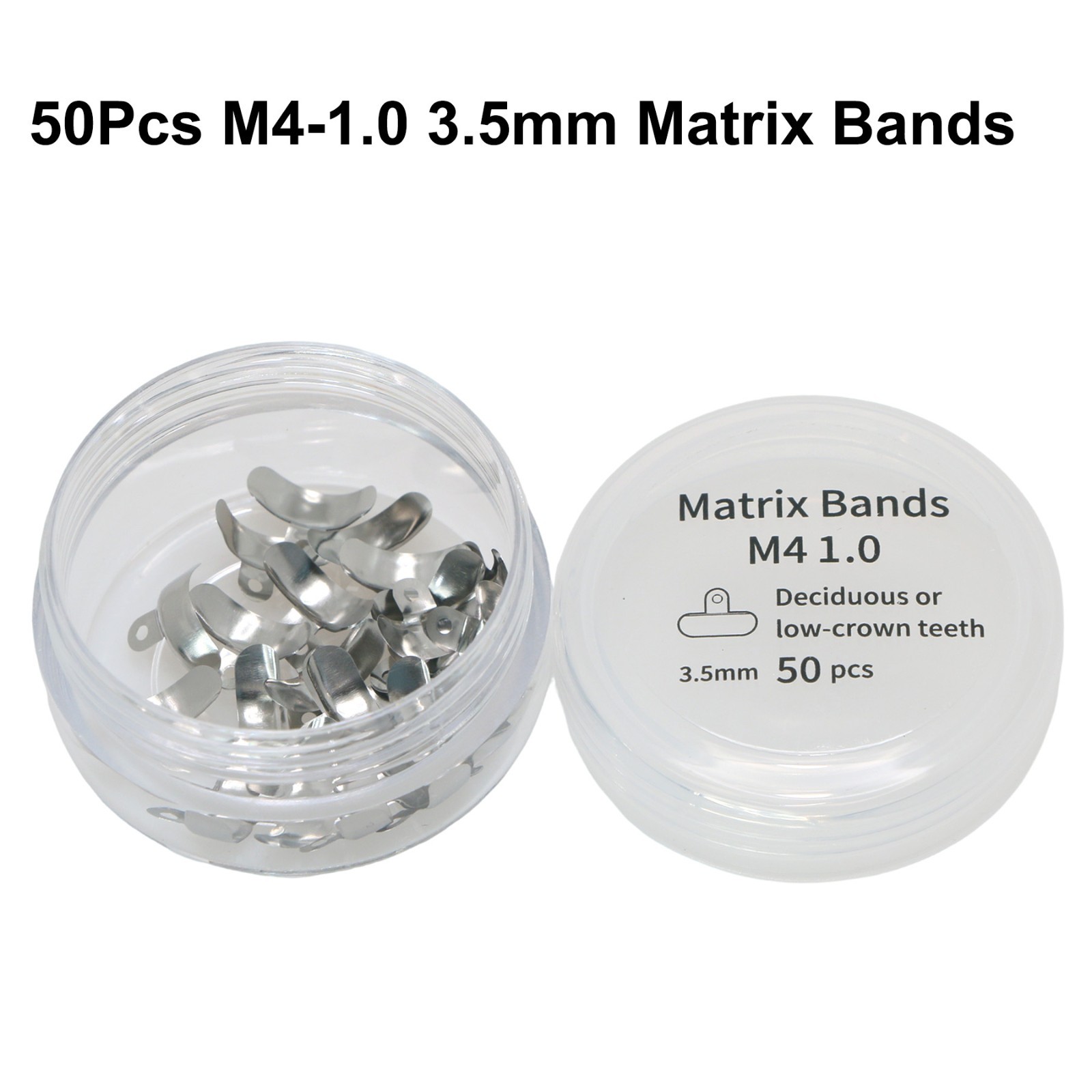 Dental M4 Sectional Matrix Bands 3.5-6.5mm Metal Matrices Fit Palodent V3 System
