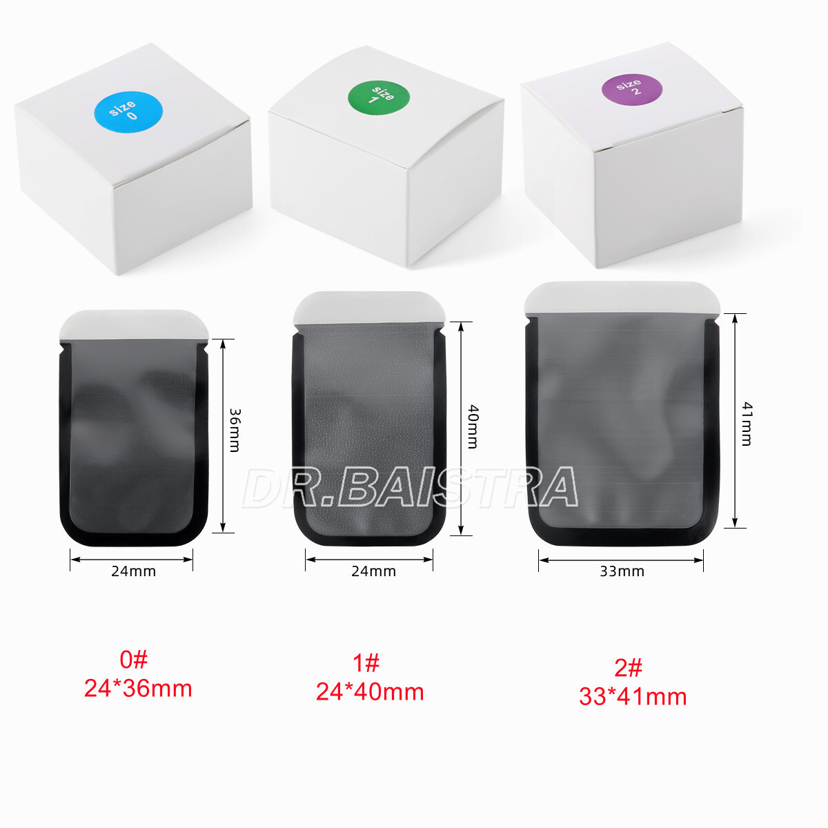 100 Pcs Size 2#1#0# Dental X-Ray Barrier Envelopes For Scan X Phosphor Plate
