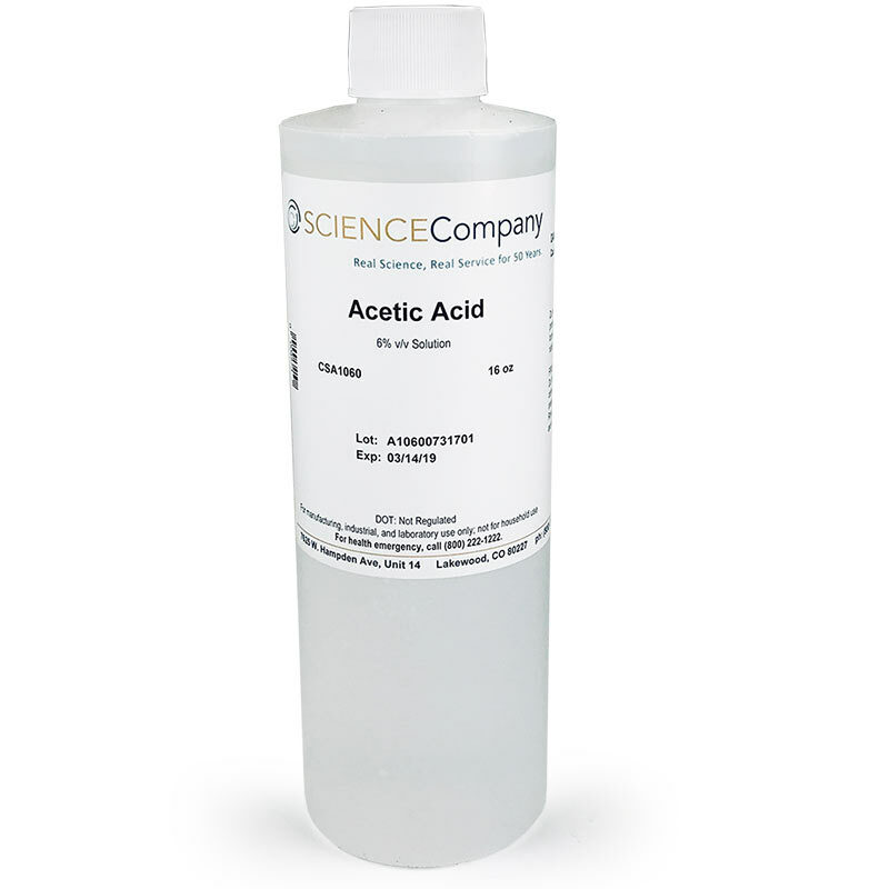 Acetic Acid, 6%, 16oz.
